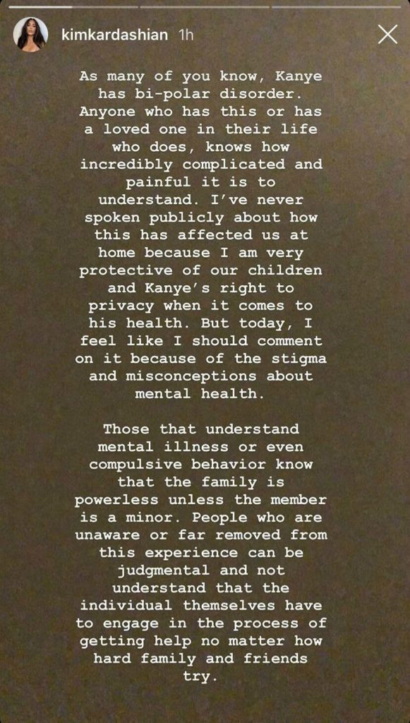 Kanye West bipolar.