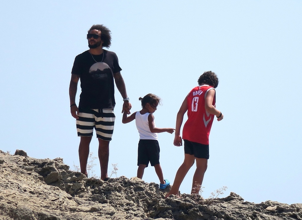 Marcelo con su familia en Ibiza