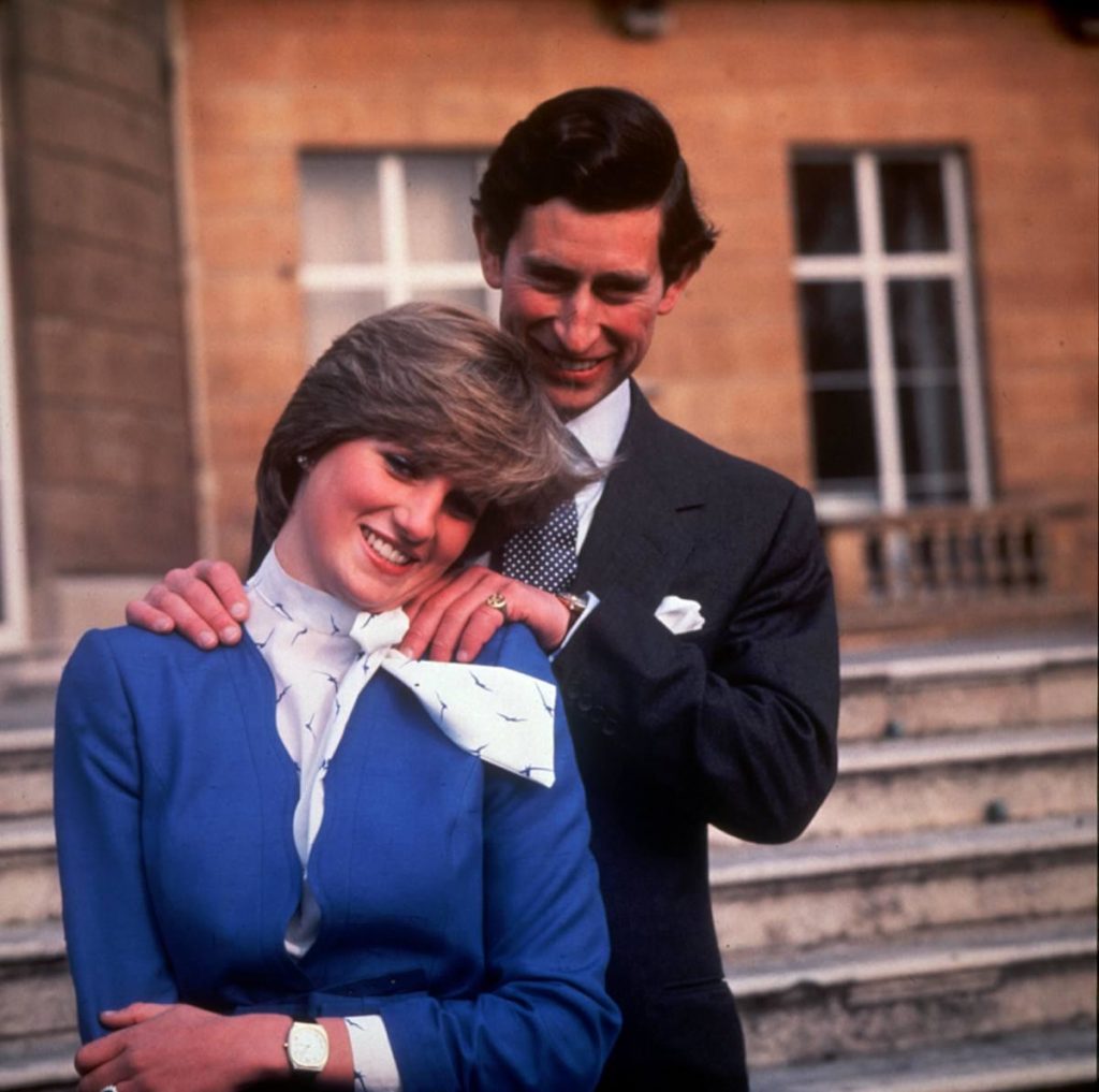 La Princesa Diana con el Príncipe Charles