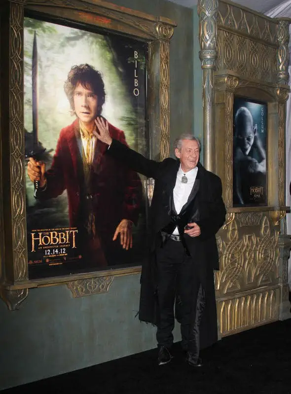 Ian McKellen presentando 'el Hobbit'