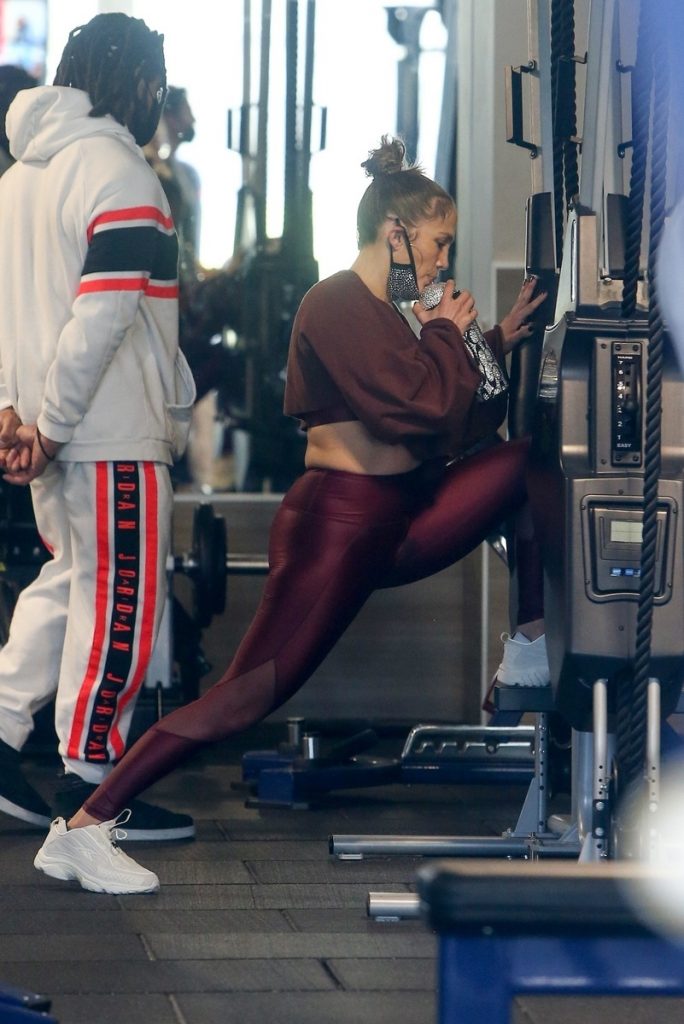 Jennifer Lopez entrenamiento.