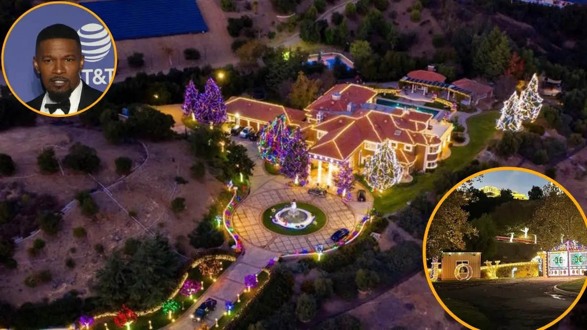 La navidad de los famosos: así ha decorado su casa Jamie Foxx