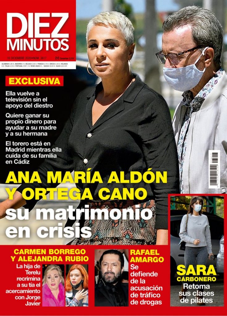 Ortega Cano y Ana María Aldon en crisis portada de Diez Minutos.