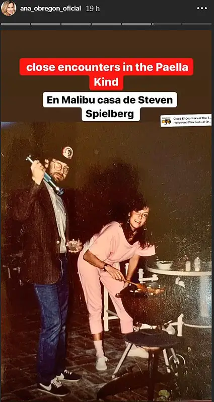 Ana Obregón y Steven Spielberg