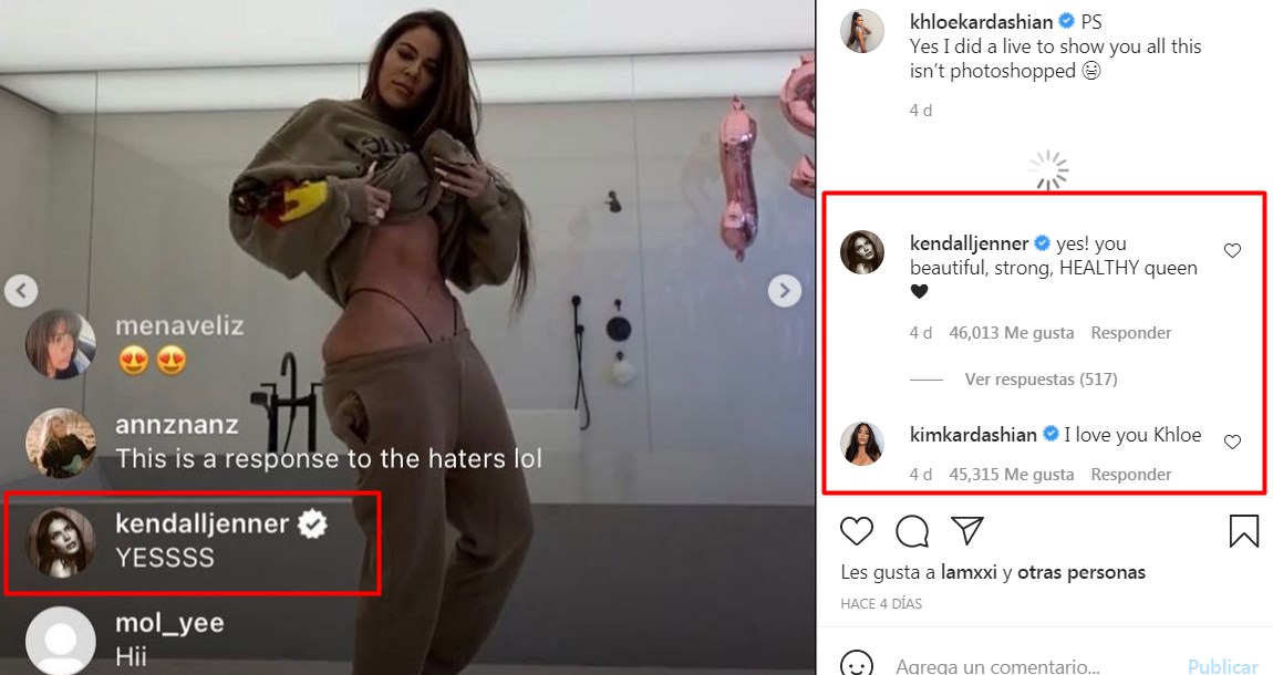 Khloé Kardashian publica foto sin editar para callar a haters