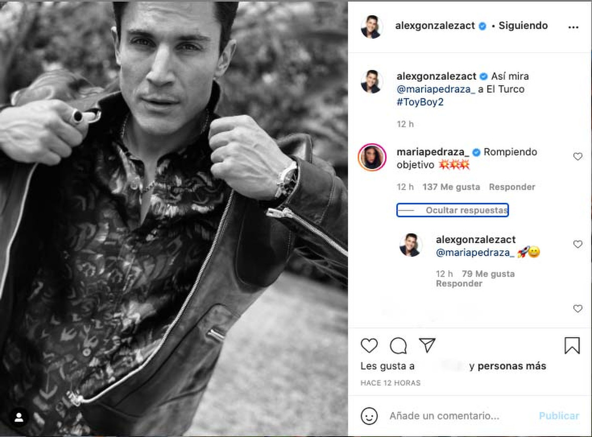 El tonteo de María Pedraza y Álex González en Instagram es evidente