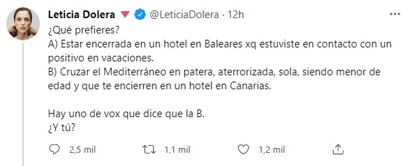 Leticia Dolera la lía en twitter