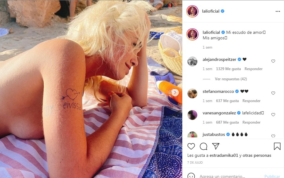 Fotos de Lali Espósito en Ibiza con sus amigos