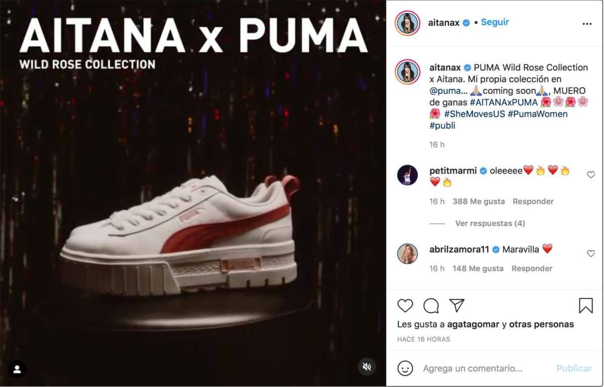 Nueva colección de Puma con Aitana