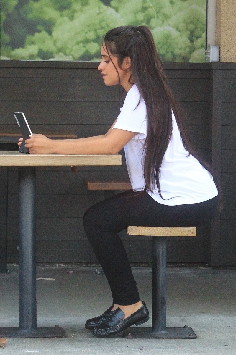 Camila Cabello hablando por Skype