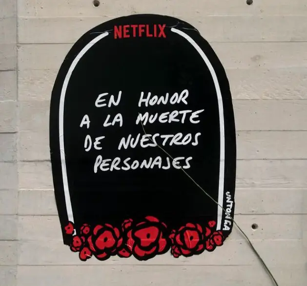 Netflix México dedica epitafios urbanos a grandes personajes Mira el de la jugadora 240 en El Juego del Calamar