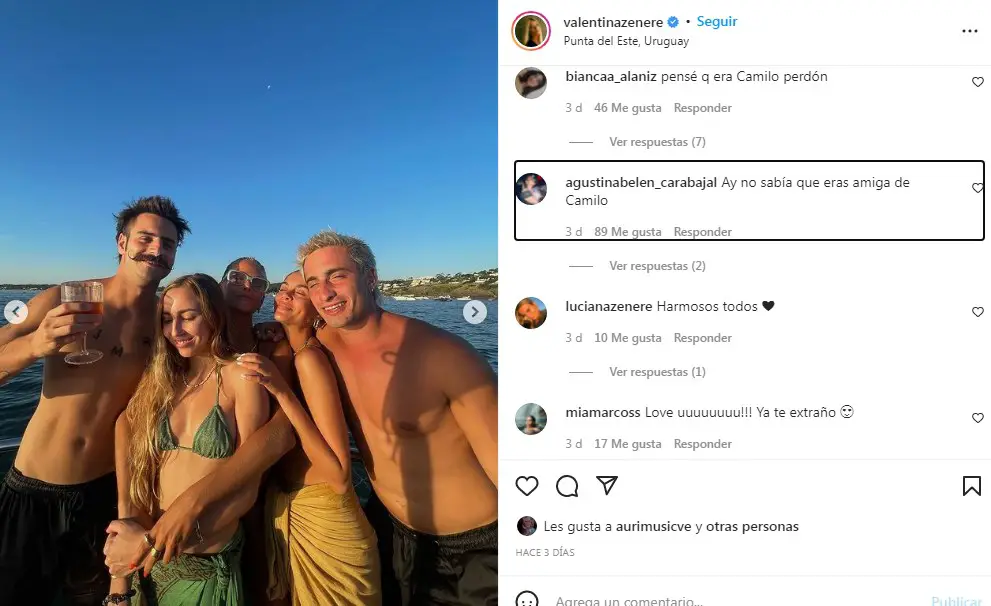 Valentina Zenere sube fotos en bikini pero sus fans se centran en este detalle